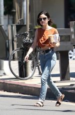 LUCY HALE Out for Coffee in Los Angeles 06/21/2017
