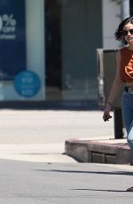 LUCY HALE Out for Coffee in Los Angeles 06/21/2017