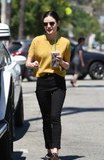 LUCY HALE Out for Coffee in Los Angeles 06/27/2017