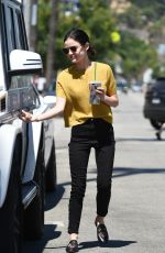 LUCY HALE Out for Coffee in Los Angeles 06/27/2017
