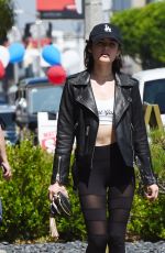 LUCY HALE Shopping at Reformation Store in Los Angeles 06/05/2017