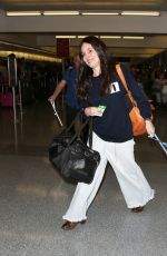 MADELEINE STOWE with Her Dog at LAX Airport in Los Angeles 05/31/2017