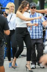MANDY MOORE on the Set of Extra in Universal City 05/31/2017