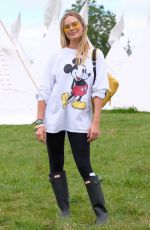 MARGOT ROBBIE and CARA DELEVINGNE at Glastonbury Festival 06/24/2017