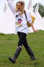 MARGOT ROBBIE and CARA DELEVINGNE at Glastonbury Festival 06/24/2017