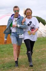 MARGOT ROBBIE and CARA DELEVINGNE at Glastonbury Festival 06/24/2017