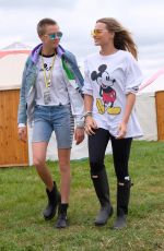 MARGOT ROBBIE and CARA DELEVINGNE at Glastonbury Festival 06/24/2017