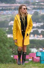 MARGOT ROBBIE and CARA DELEVINGNE at Glastonbury Festival 2017 06/23/2017