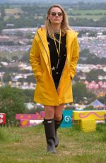 MARGOT ROBBIE and CARA DELEVINGNE at Glastonbury Festival 2017 06/23/2017