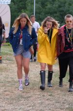 MARGOT ROBBIE and CARA DELEVINGNE at Glastonbury Festival 2017 06/23/2017