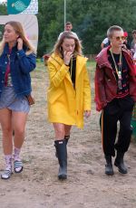 MARGOT ROBBIE and CARA DELEVINGNE at Glastonbury Festival 2017 06/23/2017
