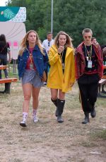 MARGOT ROBBIE and CARA DELEVINGNE at Glastonbury Festival 2017 06/23/2017