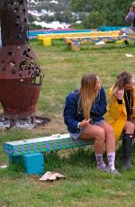 MARGOT ROBBIE and CARA DELEVINGNE at Glastonbury Festival 2017 06/23/2017