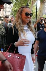 MARIAH CAREY Leaves Her Hotel in Barcelona 06/22/2017