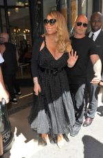 MARIAH CAREY Leaves Plaza Athenee Hotel in Paris 06/23/2017