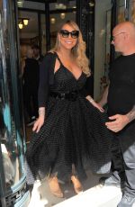 MARIAH CAREY Leaves Plaza Athenee Hotel in Paris 06/23/2017
