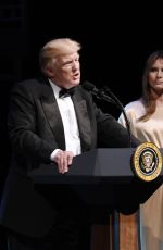 MELANIE TRUMP at Reception at Ford