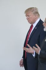 MELANIE TRUMP Meet Indian Prime Minister Narendra Modi in Washington D.C. 06/26/2017