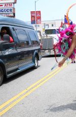 MELISSA MOLINARO and LIANE V at Carnival Celebration in Hollywood 06/26/2017