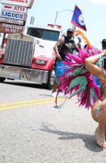 MELISSA MOLINARO and LIANE V at Carnival Celebration in Hollywood 06/26/2017