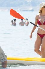 MICHELLE HUNZIKER in Bikini at a Beach in Varigotti 06/10/2017