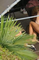 MICHELLE HUNZIKER in Swimsuit at a Pool in Bergamo 06/25/2017