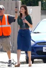 MICHELLE MONAGHAN on the Set of Saint Judy in Los Angeles 06/01/2017
