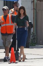 MICHELLE MONAGHAN on the Set of Saint Judy in Los Angeles 06/01/2017