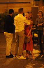 MICHELLE WILLIAMS Out for Dinner in Rome 06/19/2017