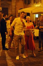 MICHELLE WILLIAMS Out for Dinner in Rome 06/19/2017