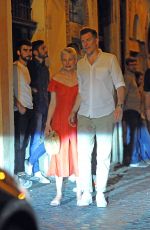 MICHELLE WILLIAMS Out for Dinner in Rome 06/19/2017