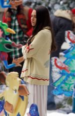 MILA KUNIS on the Set of Bad Moms Christmas in Atlanta 05/31/2017