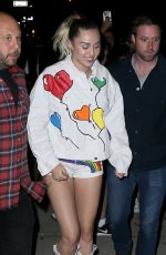 MILEY CYRUS Leaves Dream Hotel in New York 06/14/2017