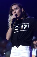 MILEY CYRUS Performs at 2017 BLI Summer Jam in New York 06/16/2017