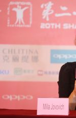 MILLA JOVOVICH at Golden Goblet Awards Press Conference 20th Shanghai International Film Festival 06/25/2017