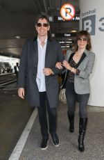 MILLA JOVOVICH at LAX Airport in Los Angeles 06/04/2017