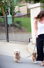 MINKA KELLY at a Dog Park in Los Angeles 06/26/2017