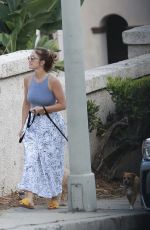 MINKA KELLY Out Walks Her Dog in Hollywood 06/23/2017