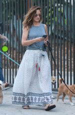 MINKA KELLY Out with Her Dogs in Hollywood 06/20/2017