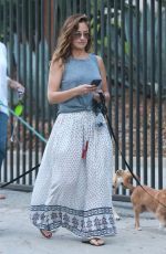 MINKA KELLY Out with Her Dogs in Hollywood 06/20/2017