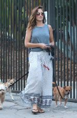 MINKA KELLY Out with Her Dogs in Hollywood 06/20/2017