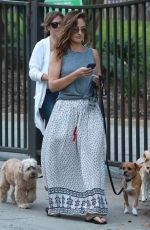 MINKA KELLY Out with Her Dogs in Hollywood 06/20/2017