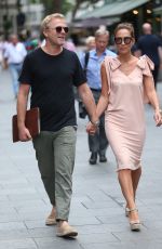 MYLEENE KLASS and Simon Motson Out in London 06/13/2017