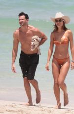NATALIA BORGES in Bikini on the Beach in Miami 06/25/2017