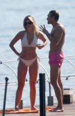 NATASHA OAKLEY in Bikini on Vacation in Lake Como 06/01/2017\