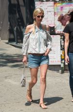 NICKY HILTON in Denim Shorts Out in New York 06/22/2017