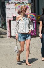 NICKY HILTON in Denim Shorts Out in New York 06/22/2017