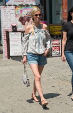 NICKY HILTON in Denim Shorts Out in New York 06/22/2017