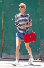 NICKY HILTON in Denim Shorts Out in New York 06/27/2017