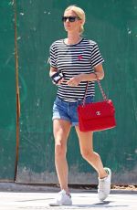 NICKY HILTON in Denim Shorts Out in New York 06/27/2017